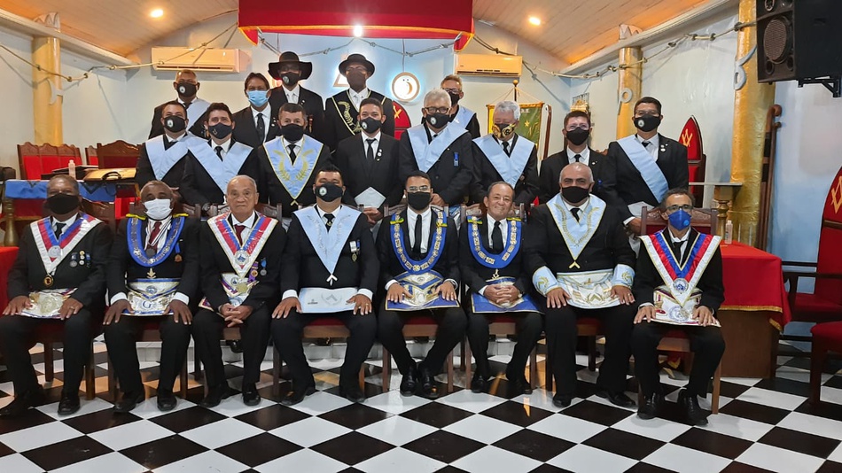 Comitiva e Obreiros da Loja Monteiro Lobato (GOEPA)